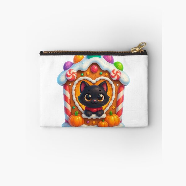 Item preview, Gingerbread House Cat | Kawaii Christmas Kitty at Candy Window designed and sold by PrintCreations9.