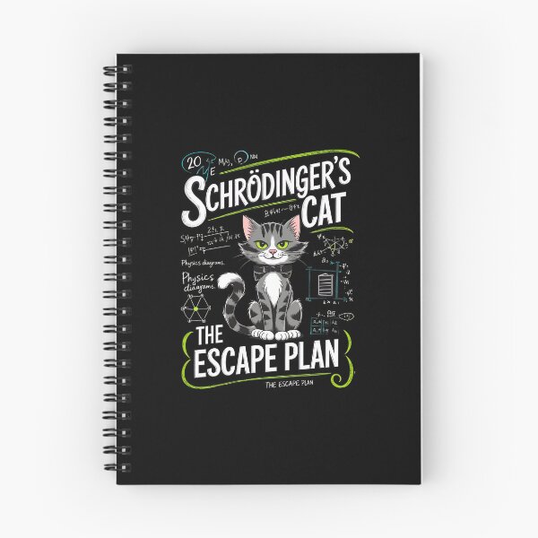 Item preview, Schrodinger's Cat Escape Plan Physics Humor designed and sold by OlyvieArt.