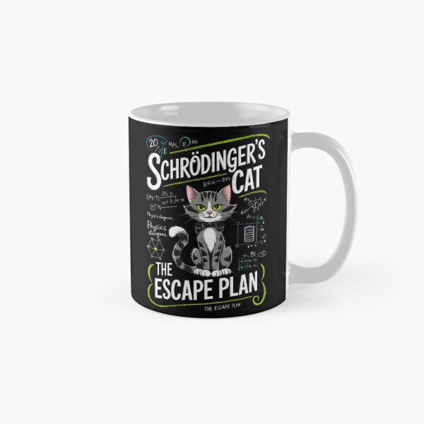 Item preview, Schrodinger's Cat Escape Plan Physics Humor designed and sold by OlyvieArt.