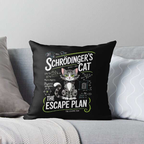Item preview, Schrodinger's Cat Escape Plan Physics Humor designed and sold by OlyvieArt.