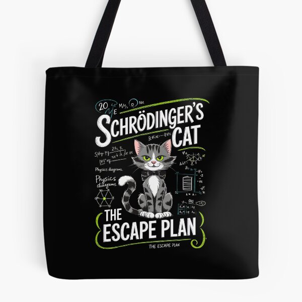 Item preview, Schrodinger's Cat Escape Plan Physics Humor designed and sold by OlyvieArt.
