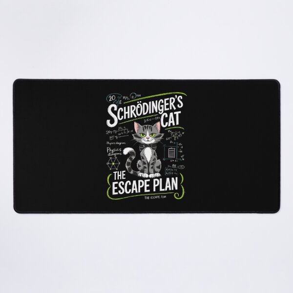 Item preview, Schrodinger's Cat Escape Plan Physics Humor designed and sold by OlyvieArt.