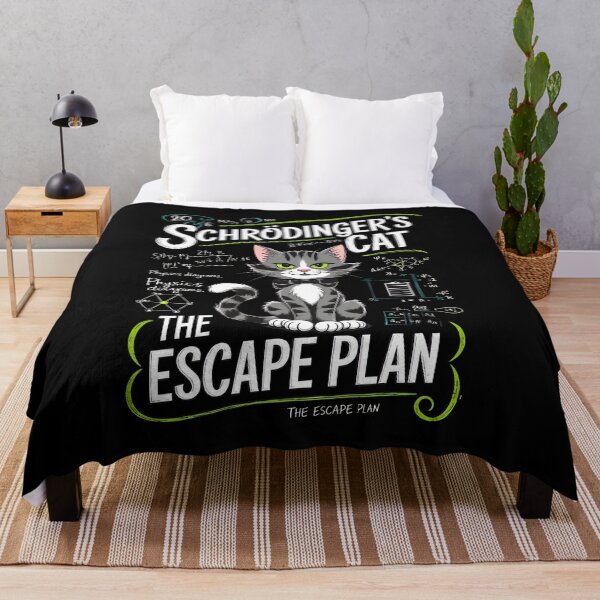 Item preview, Schrodinger's Cat Escape Plan Physics Humor designed and sold by OlyvieArt.