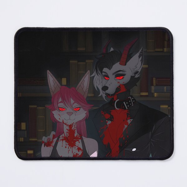 Item preview, Dark Anthro Duo with Red Eyes and Blood Splatter designed and sold by Baby-Care.