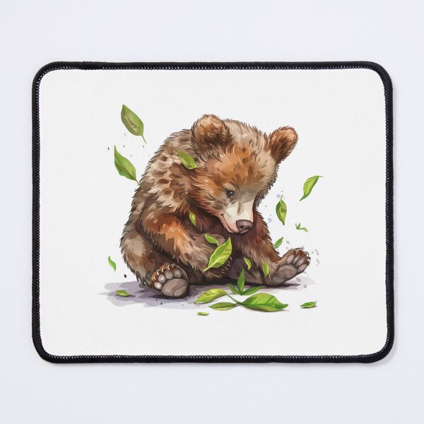 Item preview, Bear Cub | Cute Woodland Animal Watercolor Art designed and sold by Mandayartstudio.