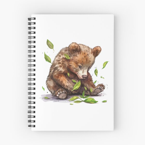 Item preview, Bear Cub | Cute Woodland Animal Watercolor Art designed and sold by Mandayartstudio.