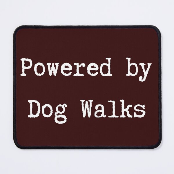 Item preview, Powered by Dog Walks - Minimalist Typewriter Tee designed and sold by Dbm Teeverse.