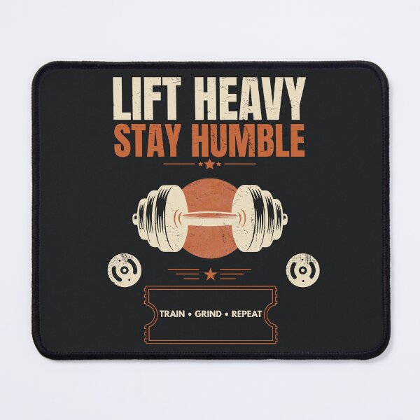 Item preview, Lift Heavy Stay Humble Vintage Gym Weightlifting Fitness Design designed and sold by Uvclick.