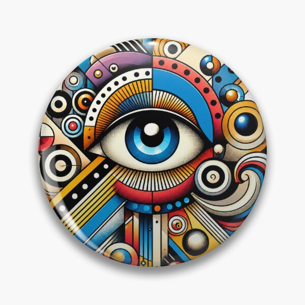 Item preview, Geometric Cosmic Eye – Colorful Abstract Vision Design designed and sold by ChicClicker.