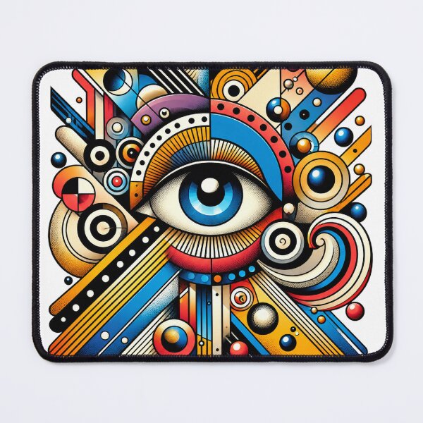 Item preview, Geometric Cosmic Eye – Colorful Abstract Vision Design designed and sold by ChicClicker.