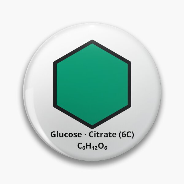 Item preview, Glucose Citrate C6H12O6 Chemical Formula - Science & Biology Hexagon designed and sold by Molecularmerch.