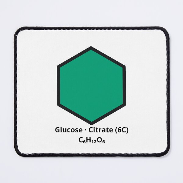 Item preview, Glucose Citrate C6H12O6 Chemical Formula - Science & Biology Hexagon designed and sold by Molecularmerch.