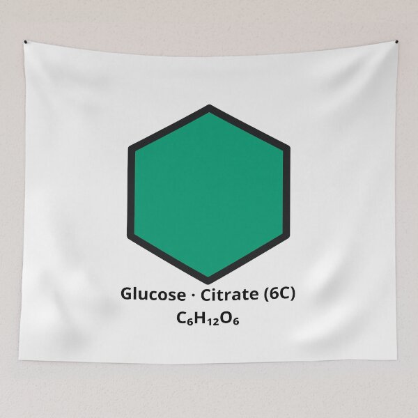 Item preview, Glucose Citrate C6H12O6 Chemical Formula - Science & Biology Hexagon designed and sold by Molecularmerch.