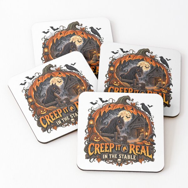 Item preview, Horse Halloween – Creep It Real in the Stable | Spooky Equestrian Design designed and sold by Ayden World.
