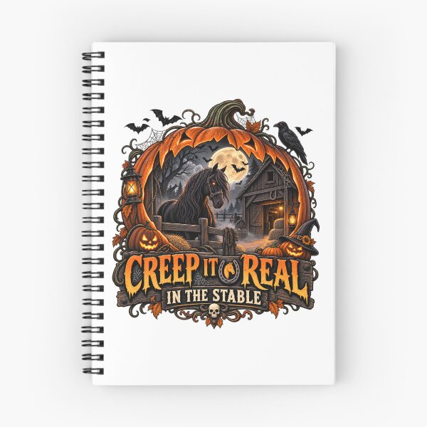 Item preview, Horse Halloween – Creep It Real in the Stable | Spooky Equestrian Design designed and sold by Ayden World.