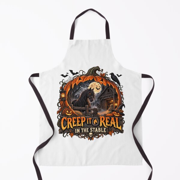 Item preview, Horse Halloween – Creep It Real in the Stable | Spooky Equestrian Design designed and sold by Ayden World.
