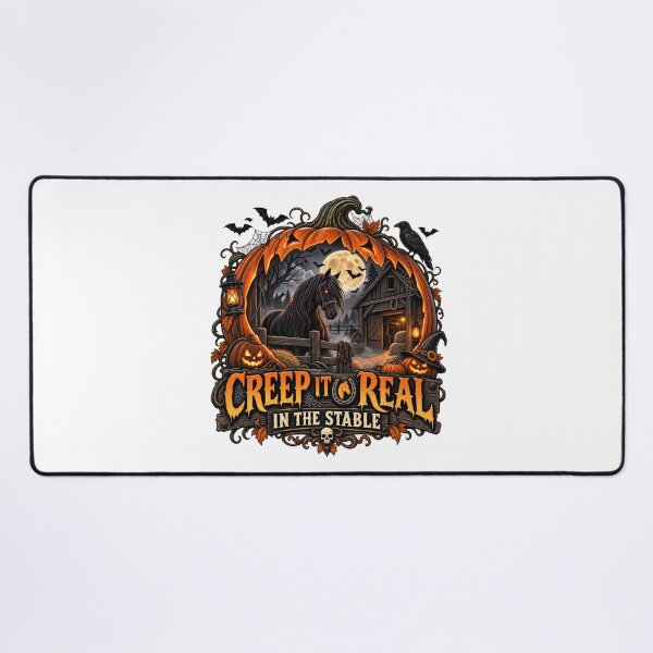 Item preview, Horse Halloween – Creep It Real in the Stable | Spooky Equestrian Design designed and sold by Ayden World.