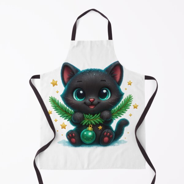 Item preview, Christmas Garland Cat | Kawaii Kitty Carrying Pine Wreath | Cute Festive Holiday Cat designed and sold by PrintCreations9.