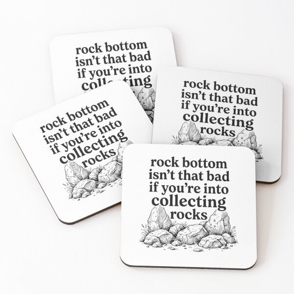 Item preview, Rock Bottom Isn't That Bad Rockhound Geology Lover Pun designed and sold by haitrieuic96.
