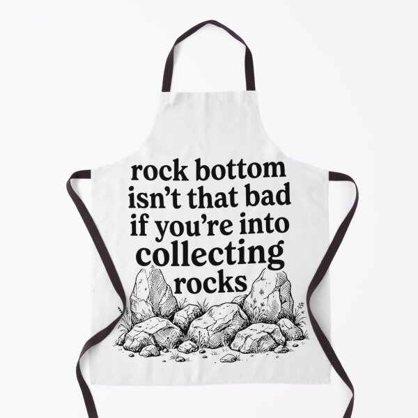 Item preview, Rock Bottom Isn't That Bad Rockhound Geology Lover Pun designed and sold by haitrieuic96.