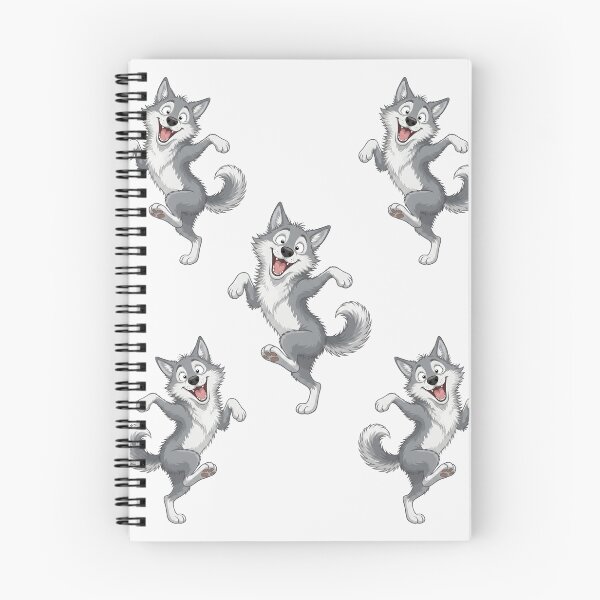 Item preview, Cute Gray Wolf Dancing designed and sold by naragon4289.