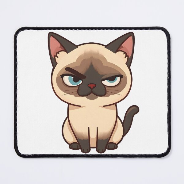 Item preview, Cute Judging Siamese Cat Sticker | Sassy Cat Lover Design designed and sold by VINTOR-.