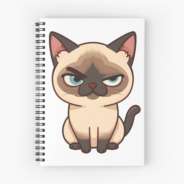 Item preview, Cute Judging Siamese Cat Sticker | Sassy Cat Lover Design designed and sold by VINTOR-.