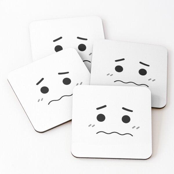 Item preview, Cute Worried Face Minimal Doodle designed and sold by RoNdilla.