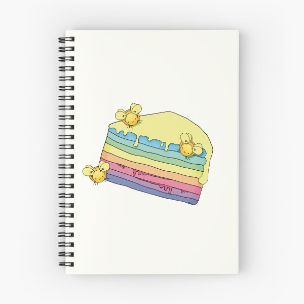 Item preview, Cute Rainbow Crepe Cake and Bumble Bees designed and sold by Karin Taylor.