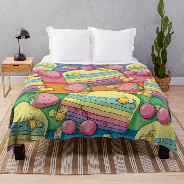 Item preview, Cute Rainbow Crepe Cake and Bumble Bees designed and sold by Karin Taylor.