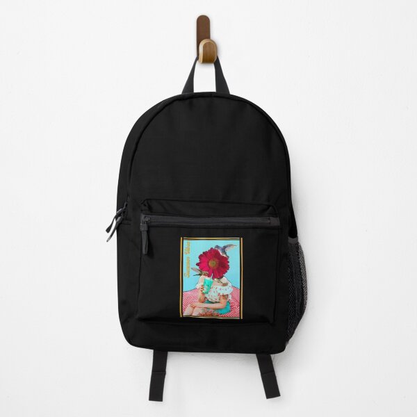 Item preview, Summer Vibes Hummingbird Picnic Girl – Retro Vintage Floral Collage designed and sold by tellia-kallisto.