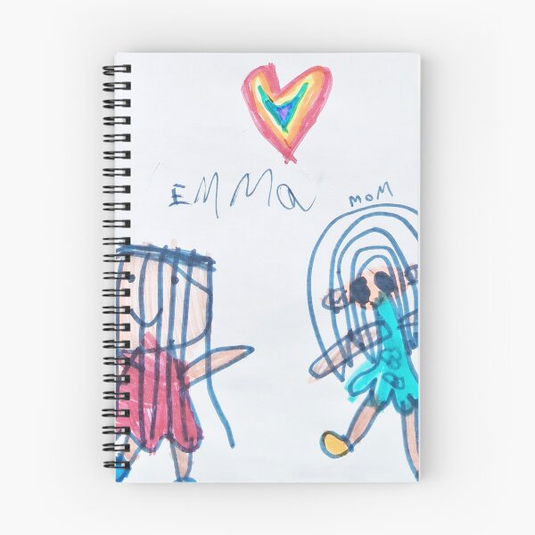 Item preview, Sweet Emma and Mom with Rainbow Heart designed and sold by TwoLinesArt.