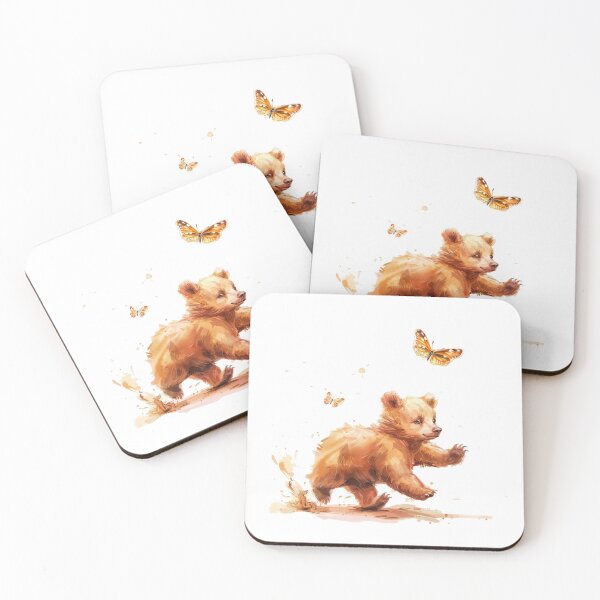 Item preview, Bear Cub | Cute Woodland Animal Watercolor Art designed and sold by Mandayartstudio.