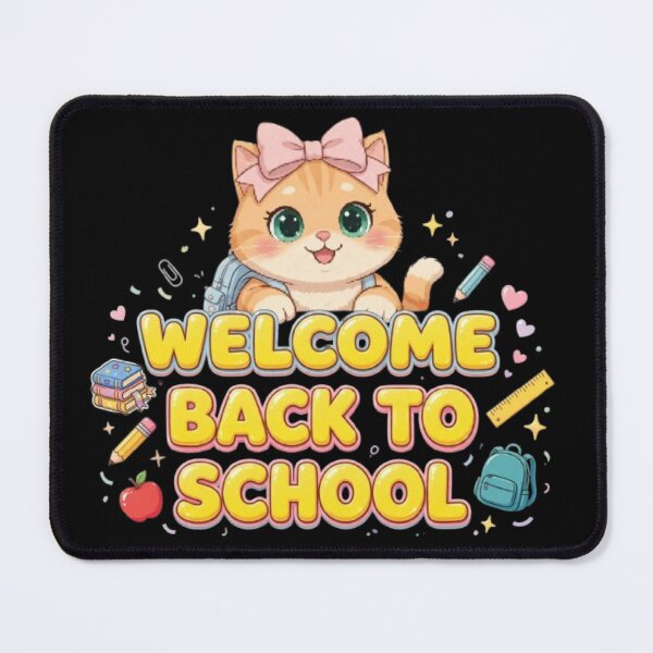 Item preview, Cute Luna Cat Welcome Back To School designed and sold by Moody Vibes Studio.
