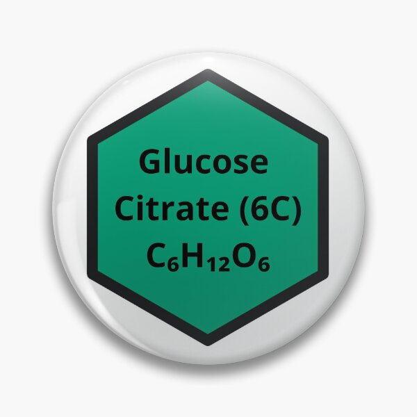 Item preview, Glucose Citrate C6H12O6 Chemical Formula - Science & Biology Hexagon designed and sold by Molecularmerch.