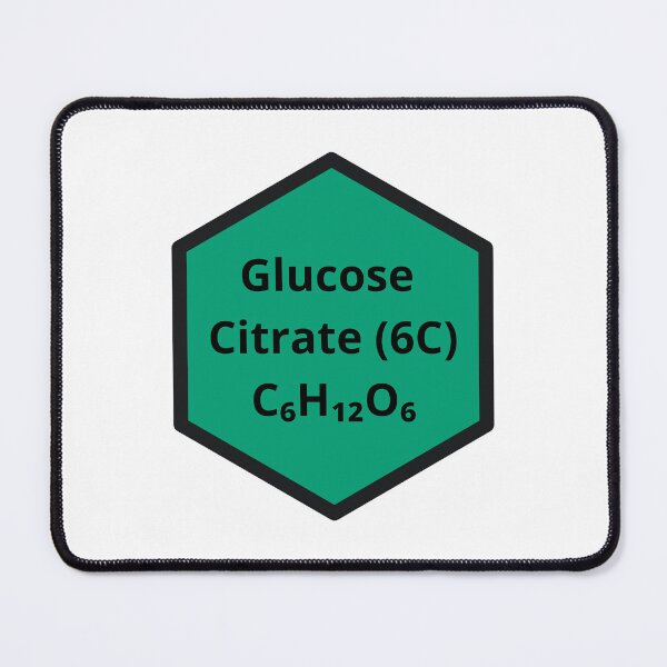 Item preview, Glucose Citrate C6H12O6 Chemical Formula - Science & Biology Hexagon designed and sold by Molecularmerch.