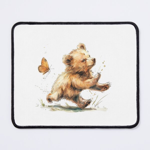 Item preview, Bear Cub | Cute Woodland Animal Watercolor Art designed and sold by Mandayartstudio.