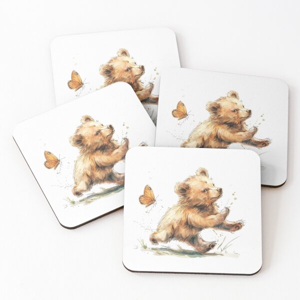 Item preview, Bear Cub | Cute Woodland Animal Watercolor Art designed and sold by Mandayartstudio.