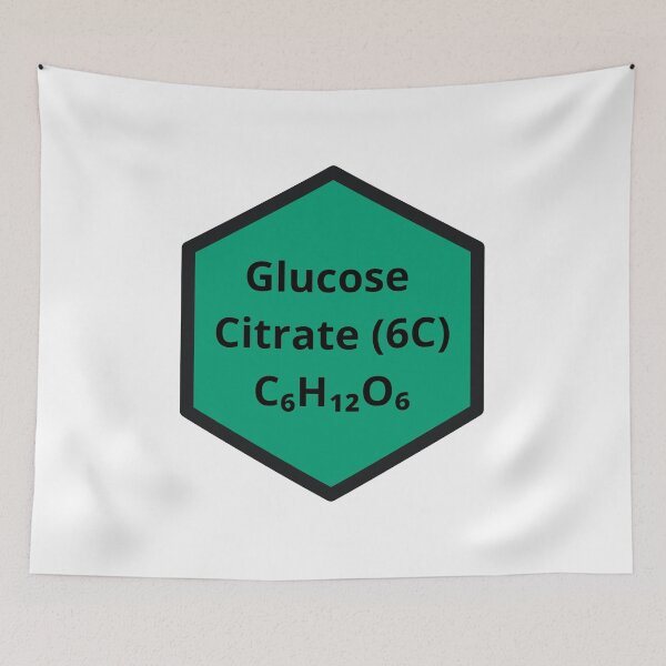 Item preview, Glucose Citrate C6H12O6 Chemical Formula - Science & Biology Hexagon designed and sold by Molecularmerch.
