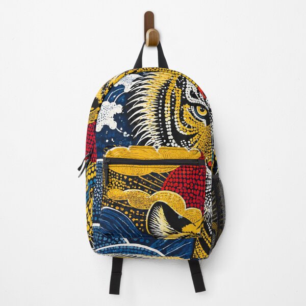 Item preview, Aboriginal Dot Painting Style Japanese Tiger Art Print designed and sold by infinitearte.