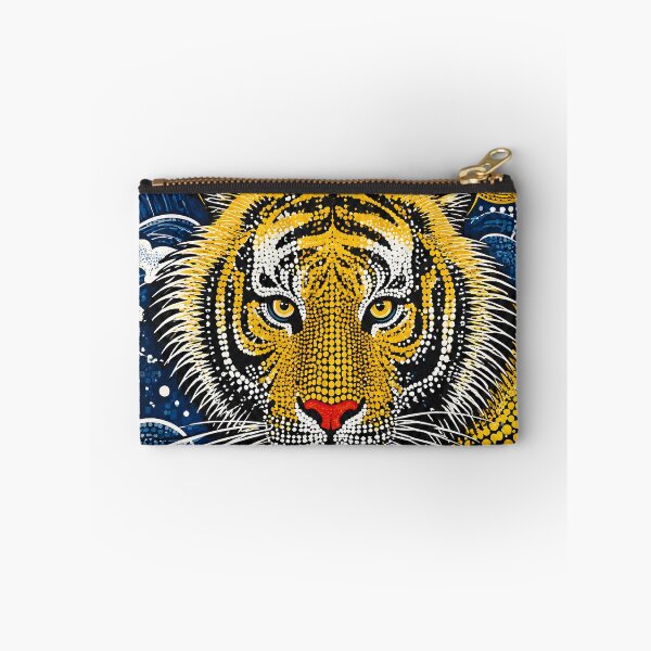 Item preview, Aboriginal Dot Painting Style Japanese Tiger Art Print designed and sold by infinitearte.