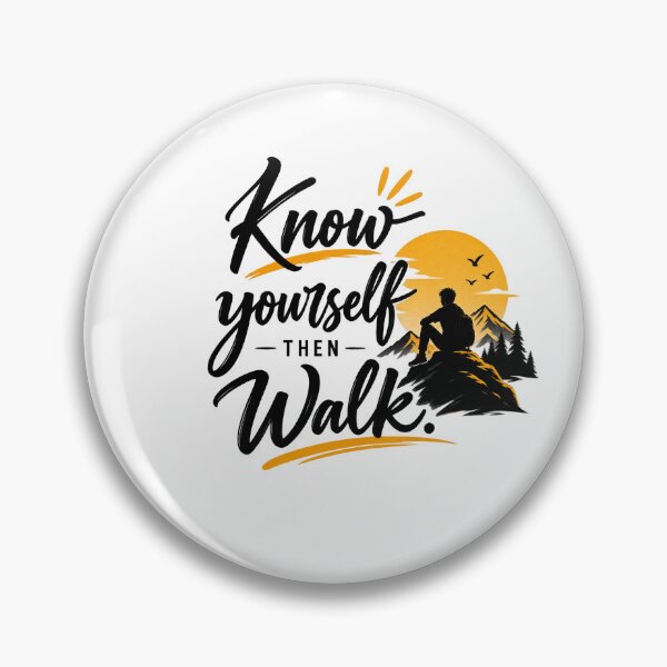 Item preview, Know Yourself Then Walk - Minimalist Quote designed and sold by SeenBySoul.