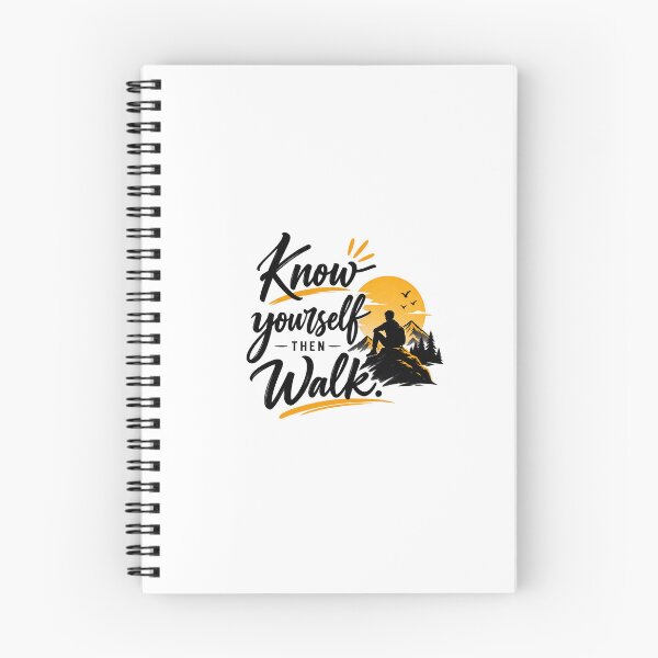 Item preview, Know Yourself Then Walk - Minimalist Quote designed and sold by SeenBySoul.