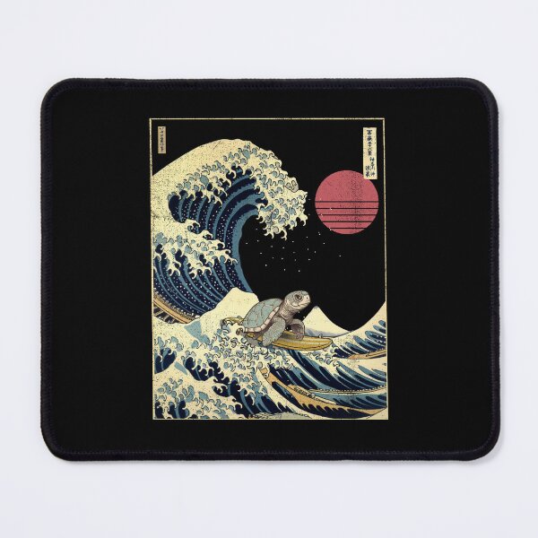 Item preview, Sea Turtle Kanagawa Japanese Surfing Wave designed and sold by rafaeltto.