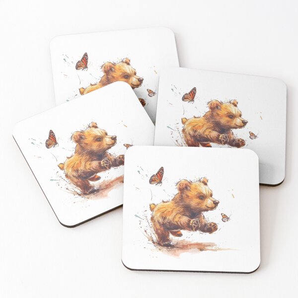 Item preview, Bear Cub | Cute Woodland Animal Watercolor Art designed and sold by Mandayartstudio.