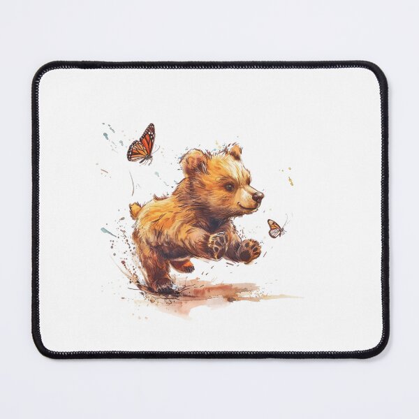 Item preview, Bear Cub | Cute Woodland Animal Watercolor Art designed and sold by Mandayartstudio.