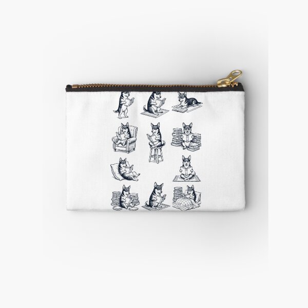 Item preview, Vintage Lancashire Heeler Book Reader Reading Dog Lover designed and sold by dian-rody-crest.