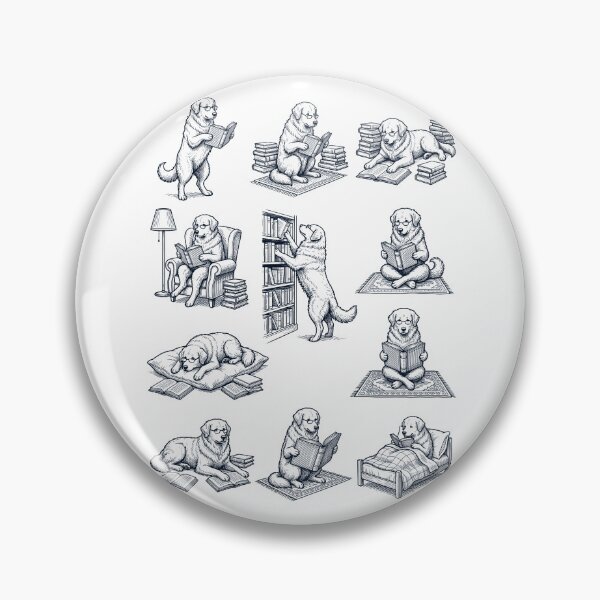 Item preview, Vintage Maremma Sheepdog Book Reader Reading Dog Lover designed and sold by dian-rody-crest.