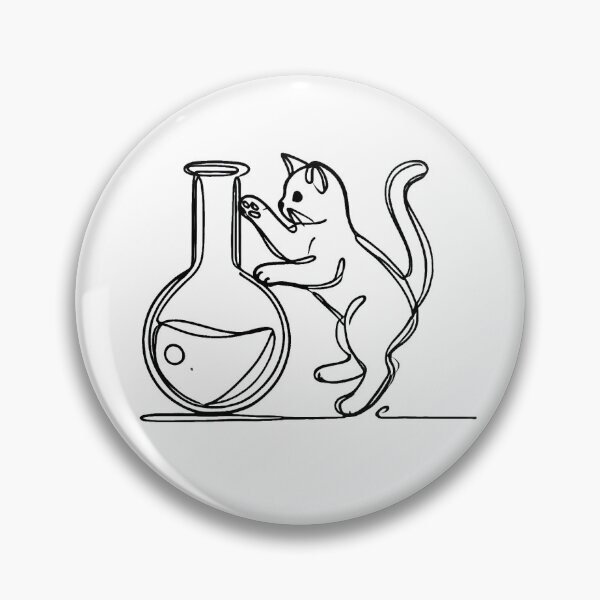 Item preview, Chemistry Cat Scientist – Cute Feline with Laboratory Glassware designed and sold by ChicClicker.
