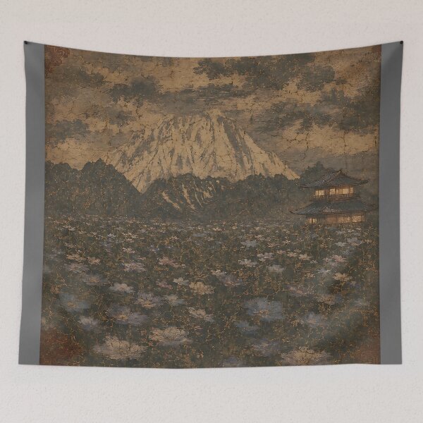 Item preview, Series The Glow of the Pagoda Part 5 Harbor of Strength.(Ancient Mural) designed and sold by MaxDreamsArt.
